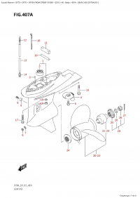 407A - Gear Case (Df70A:e01) (407A -    (Df70A: e01))