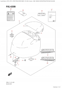 420B  -  Engine Cover ((Df70A,Df70Ath):(021,022,023)) (420B - ������ ��������� (�����) ( (Df70A, Df70Ath) : (021, 022, 023) ))