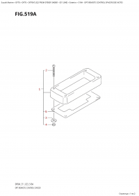 519A - Opt:remote Control  Spacer  (See  Note) (519A - :    (See Note))