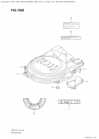 136E - Ring Gear Cover (Df80A:e01) (136E -    (Df80A: e01))
