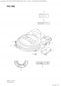 136E - Ring Gear Cover (Df80A:e01) (136E -    (Df80A: e01))