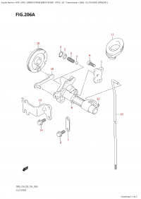 206A - Clutch Rod (Df8A:p01) (206A - ���� ��������� (Df8A: p01))