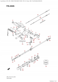 444A - Tiller Handle (Df8A:p01) (444A - ������� (Df8A: p01))