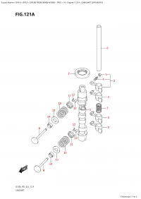 121A - Camshaft (Df9.9B:p01) (121A - ����������������� ��� (Df9.9B: p01))