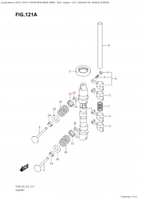 121A - Camshaft (W / Manual Starter) (121A - ����������������� ��� (W / ������ �������))