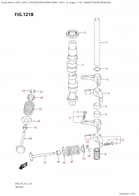 121B - Camshaft ((Df8A,Df9.9A):023) (121B -   ( (Df8A, Df9.9A) : 023))