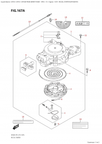 167A - Recoil Starter (Df9.9B:p01) (167A - ���������� ������� (Df9.9B: p01))