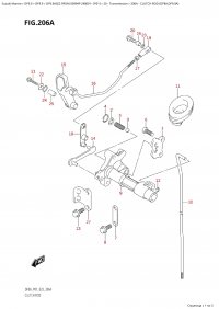 206A - Clutch Rod (Df8A,Df9.9A) (206A -   (Df8A, Df9.9A))