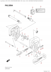 335A - Clamp Bracket ((Df9.9B,Df15A,Df20A):P01) (335A - ��������� ������ ( (Df9.9B, Df15A, Df20A) : P01))