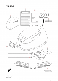 420A - Engine Cover (Df9.9B:p01) (420A - ������ ��������� (�����) (Df9.9B: p01))