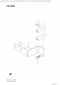 454B - Remocon Cable Holder (Df9.9Ar:p01) (454B - ��������� ������ �������������� ���������� (Df9.9Ar: p01))