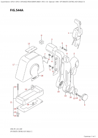 544A - Opt:remote Control Assy  Single  (1) (544A -    ,  (1))