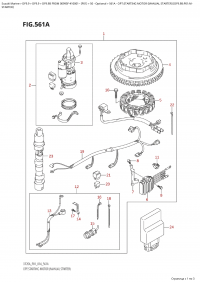 561A  -  Opt:starting  Motor  (Manual  Starter) (Df9.9B:p01:M- (561A - �����: �������������� (������ �������) (Df9.9B: p01: M-)