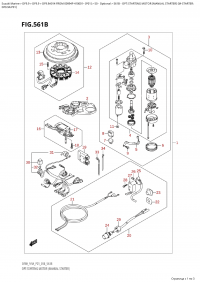 561B  -  Opt:starting  Motor  (Manual  Starter) (M-Starter: (561B - �����: �������������� (������ �������) (������ � ������ ���������:)