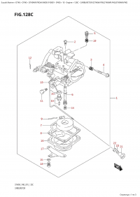 128C - Carburetor  (Dt40W:p90,Dt40Wr:p40,Dt40Wr:p90) (128C - ���������� (Dt40W: p90, Dt40Wr: p40, Dt40Wr: p90))