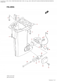 405A  -  Drive  Shaft  Housing  (Dt40W:p40,Dt40W:p90,Dt40Wr:p90, (405A - ������ ���� �������� (Dt40W: p40, Dt40W: p90, Dt40Wr: p90,)