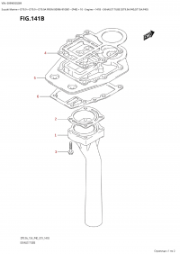 141B - Exhaust Tube (Dt9.9A:p40,Dt15A:p40) (141B -   (Dt9.9A: p40, Dt15A: p40))