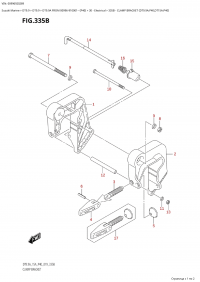 335B - Clamp Bracket (Dt9.9A:p40,Dt15A:p40) (335B -   (Dt9.9A: p40, Dt15A: p40))