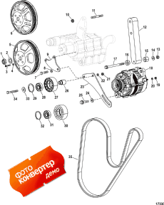 Alternator And Sea Water Pump Mounting (design I) (  Sea   ing (design I))