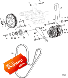 Alternator And Sea Water Pump Mounting (design I) (  Sea   ing (design I))