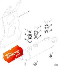 Axius Steering Components, Oil Cooler And Bracket, Gen I (Axius   Components, Oil Cooler  , Gen I)