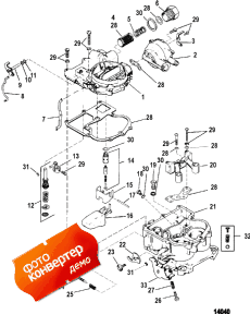 Carburetor (mercarb - 2 Barrel) ( (mercarb - 2 Barrel))