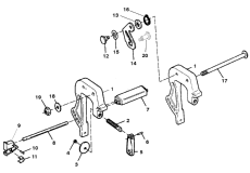 Clamp Brackets (serial # 0e143887 And Below) (  (serial # 0e143887  ))