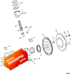 Crankshaft, Pistons & Connecting Rods (,  & )