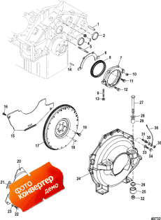 Cylinder Block (flywheel Housing And Rear Main Seal) (  (   Rear Main ))