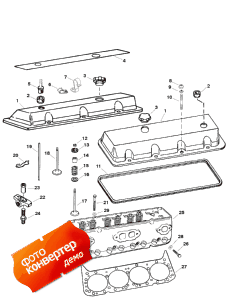 Cylinder Head And Rocker Cover (ser. # 0f615830 And Up) (    Rocker  (ser. # 0f615830  ))