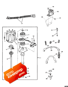 Distributor And Ignition Components (sn-0l304599 And Below) (Distributor    (sn-0l304599  ))