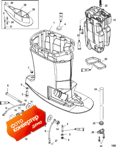 Drivshaft Housing And Exhaust Tube (Driv��� ������ � ������ ������)