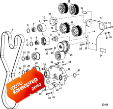 Engine Components (water Inlet And Drive Belt) ( Components (water    ))