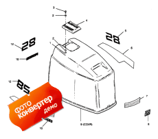 Engine Cover Maxum Models (������ ��������� (�����) Maxum Models)