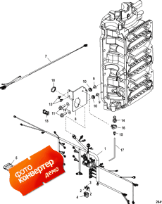 Engine Harness  (serial Number 0t980000 Thru 1b226999) (��������� ���� �������� (�������� ����� 0t980000 Thru 1b226999))