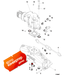 Exhaust Manifold, Elbow And Pipes (manual Drain) ( , Elbow  s ( Drain))