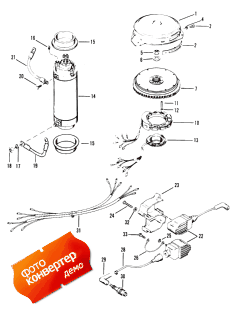 Flywheel, Starter Motor And Ignition Coils (,     s)