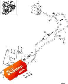 Fuel Pump And Fuel Lines, 0m966603 And Below (   , 0m966603  )