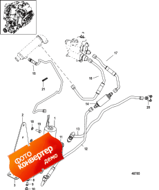 Fuel Pump And Fuel Lines, 0m966604 And Above (   , 0m966604  )