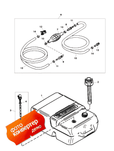 Fuel Tank & Line Assembly (6.6 Gallon) (��������� ��� & Line Assembly (6.6 ������))
