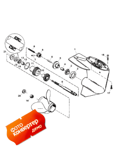 Gear Housing Assembly (propshaft) (������ ������� ������� � ����� (��� �������� �����))