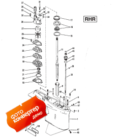 Gear Housing (drive Shaft)rhr 2-hole Water Pick-up (�������� ������ (������ ���� ��������) rhr 2-hole Water Pick-����)
