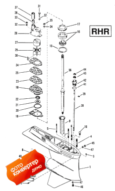 Gear Housing (drive Shaft)rhr 2-hole Water Pickup (�������� ������ (������ ���� ��������) rhr 2-hole Water Pick����)