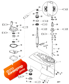 Gear Housing (driveshaft) (2.00:1 Gear Ratio) (  (drivesha ) (2.00: 1  ))