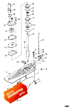Gear Housing, Driveshaft - Standard Rotation (������ ������� �������, ��� �������� - �������� Rotation)