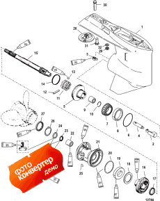 Gear Housing, Propeller Shaft - Standard Rotation (������ ���� �������� ����� - �������� Rotation)