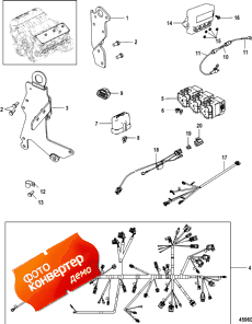 Harness, Lifting Brackets And Mercathode ( , Lifting s  Mercathode)