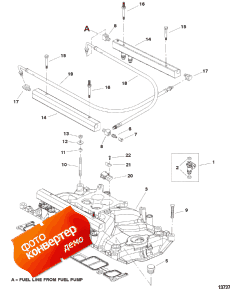 Intake Manifold And Fuel Rails (sn 0l304599 & Below) (    s (sn 0l304599 & ))