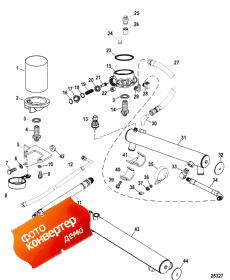 Oil Cooler / Oil Filter (serial # 0m952908 Thru 0m953904) (Oil Cooler / �������� ������ (serial # 0m952908 Thru 0m953904))