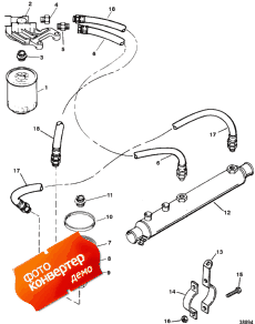 Oil Filter And Adaptor (7.4l Bravo/454 Mag.) 0f114760 & Up (    (7.4l Bravo / 454 Mag.) 0f114760 & )